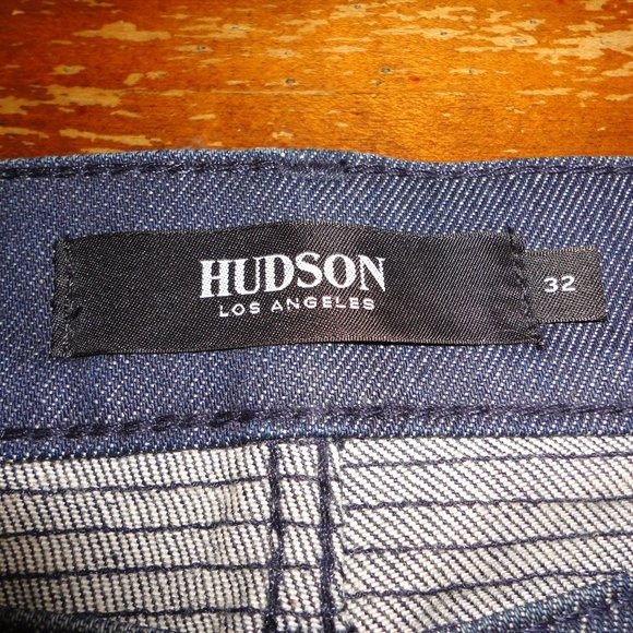 HUDSON Men's Blinder V2 Biker Denim Paint Splatter Skinny Jeans Size 32 x 36 - Picture 9 of 12